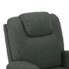 vidaXL Fauteuil de massage Anthracite Similicuir