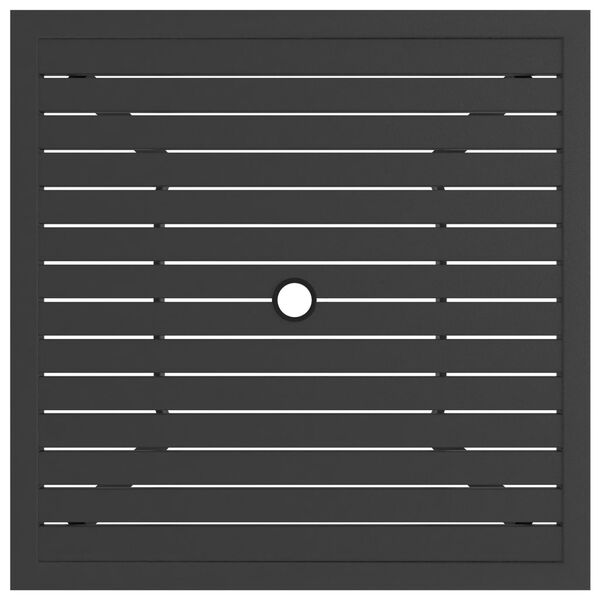 vidaXL Table de jardin Anthracite 81,5x81,5x72 cm Acier