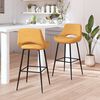 vidaXL Tabourets de bar lot de 2 marron velours