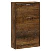 vidaXL Armoire &agrave; chaussures Ch&ecirc;ne fum&eacute; 63x24x103 cm Bois d'ing&eacute;nierie