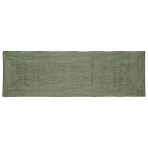 vidaXL Tapis de zone Vert olive 80 x 200 cm Jute
