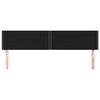 vidaXL T&ecirc;tes de lit 2 pcs Noir 80x5x78/88 cm Tissu
