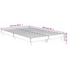 vidaXL Cadre de lit sans matelas gris béton 120x190 cm