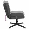 vidaXL Chaise pivotante de bureau Gris fonc&eacute; Tissu
