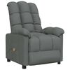 vidaXL Fauteuil de massage Gris fonc&eacute; Tissu