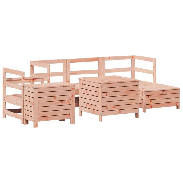 vidaXL Salon de jardin 7 pcs bois massif sapin de douglas