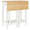 vidaXL Ensemble de bar 5 pcs Blanc Bois de pin massif