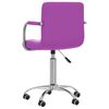 vidaXL Chaises pivotantes &agrave; manger lot de 4 violet similicuir
