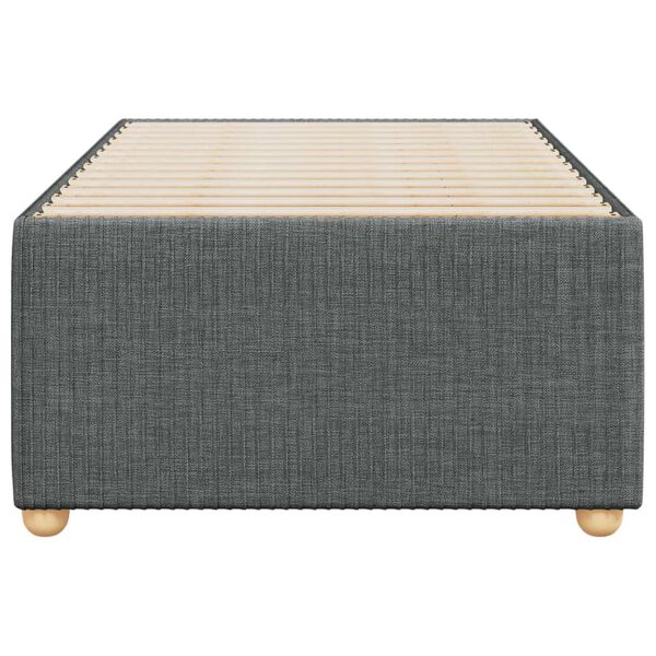 vidaXL Cadre de lit sans matelas gris fonc&eacute; 80x200 cm tissu