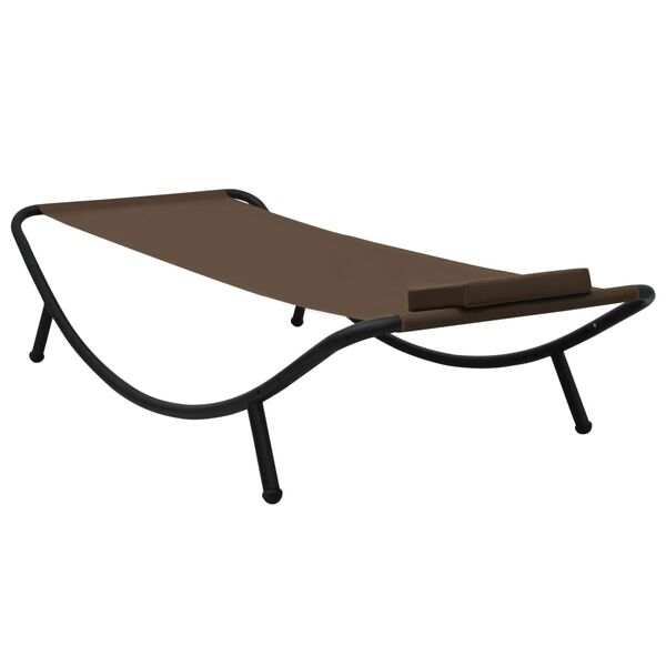 vidaXL Lit de jardin Marron 200x90 cm Acier
