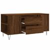 vidaXL Table basse ch&ecirc;ne marron 102x44,5x50 cm bois d'ing&eacute;nierie