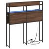 vidaXL T&ecirc;te de lit de rangement Ch&ecirc;ne marron Bois d'ing&eacute;nierie