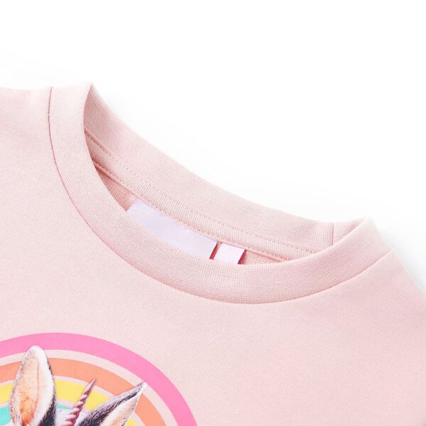Sweatshirt pour enfants rose clair 92