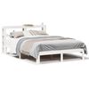 vidaXL Cadre de lit avec t&ecirc;te de lit sans matelas blanc 150x200 cm