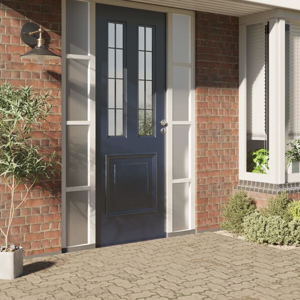 vidaXL Film de fen&ecirc;tre statique d&eacute;poli gris 60x2000 cm PVC