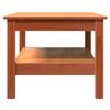 vidaXL Table basse cire marron 80x50x40 cm bois massif de pin