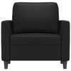 vidaXL Fauteuil Noir 60 cm Similicuir