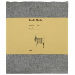 vidaXL Tissu de Table 5 pc ovale Gris clair 160 x 220 cm
