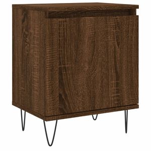 vidaXL Table de chevet ch&ecirc;ne marron 40x30x50 cm bois d'ing&eacute;nierie