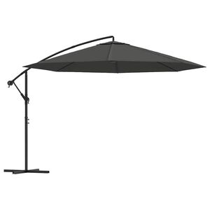 vidaXL Parasol de jardin en porte-&agrave;-faux et poteau en aluminium