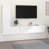 vidaXL Ensemble de meubles TV 4 pcs Blanc Bois d'ing&eacute;nierie
