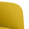 vidaXL Fauteuil avec accoudoirs jaune 54 cm velours