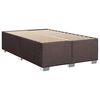 vidaXL Sommier &agrave; lattes de lit et matelas marron fonc&eacute; 120x190cm tissu