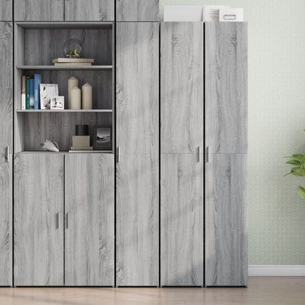 vidaXL Buffet haut sonoma gris 30x42,5x185 cm bois d'ingénierie