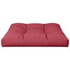 vidaXL Coussin de palette rouge bordeaux 70x70x12 cm tissu