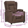 vidaXL Fauteuil Taupe Tissu