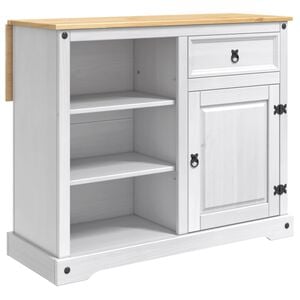 vidaXL Ensemble Cuisine &Icirc;lot Blanc et Cire de Miel 112 x 70 x 91,5 cm