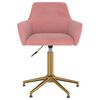 vidaXL Chaises pivotantes &agrave; manger lot de 6 Rose Velours