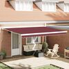 vidaXL Auvent r&eacute;tractable automatique bordeaux 450x300 cm