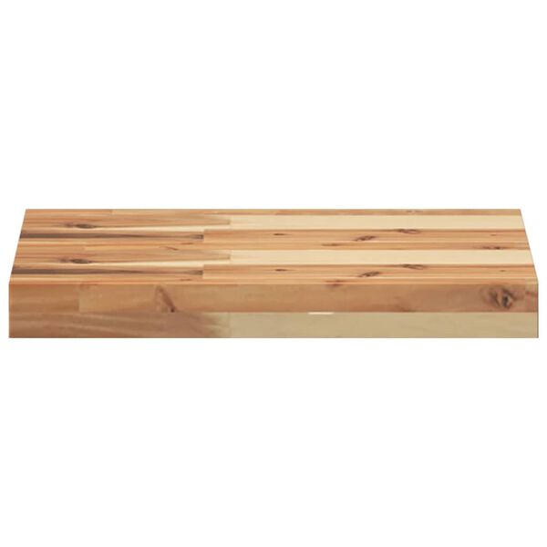 vidaXL &Eacute;tag&egrave;res flottantes 2 pcs 60x30x4 cm acacia massif &agrave; l'huile