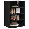 vidaXL Armoire suspendue avec &eacute;tag&egrave;re Ch&ecirc;ne noir 40 x 29,5 x 60 cm