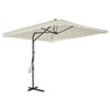 vidaXL Parasol d'ext&eacute;rieur avec poteau en acier 250 x 250 cm Sable