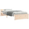 vidaXL Cadre de lit sans matelas bois massif 75x190 cm