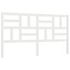 vidaXL T&ecirc;te de lit Blanc 186x4x104 cm Bois massif de pin