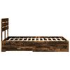 vidaXL Cadre de lit avec tiroir avec t&ecirc;te de lit Bois d'ing&eacute;nierie