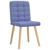 vidaXL Chaises à manger lot de 4 bleu jean tissu
