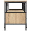vidaXL Meuble TV chêne sonoma 100x35x45 cm bois d'ingénierie et fer