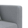 vidaXL Canap&eacute;-lit en forme de L gris clair 275x140x70 cm tissu