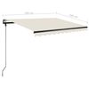 vidaXL Auvent automatique sur pied 350x250 cm Cr&egrave;me