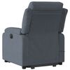 vidaXL Fauteuil de massage inclinable Gris fonc&eacute; Velours