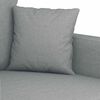 vidaXL Canap&eacute; &agrave; 2 places Gris clair 140 cm Tissu