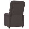 vidaXL Fauteuil de massage Marron foncé Tissu
