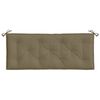 vidaXL Coussins de banc de jardin lot de 2 taupe m&eacute;lang&eacute; tissu