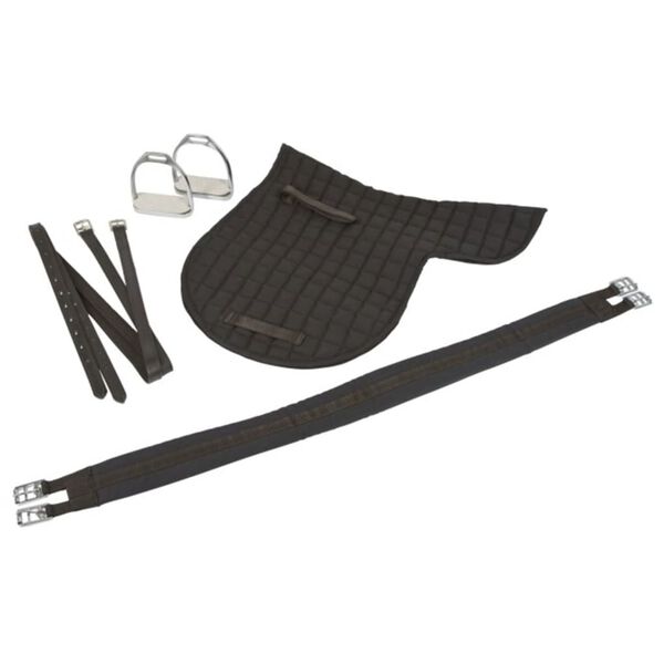 Kerbl Selle de poney en cuir Noir 32196