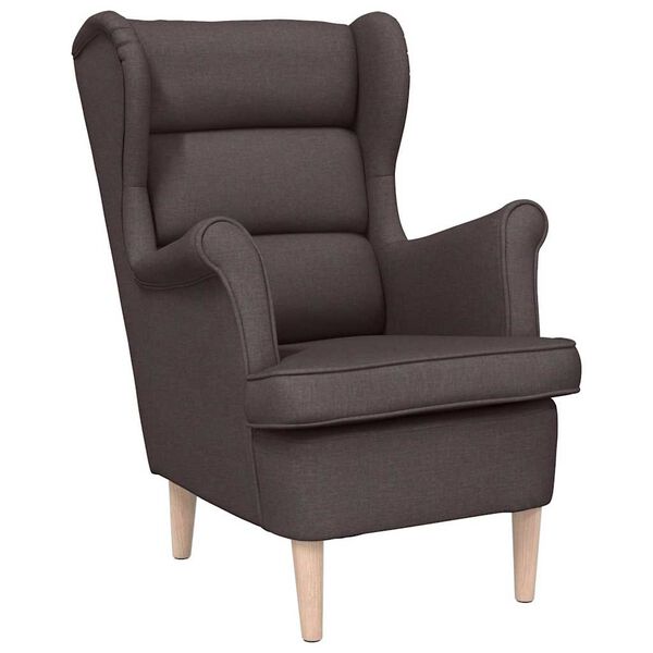 vidaXL Fauteuil marron foncé 74x84x100 cm tissu