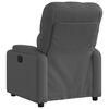 vidaXL Fauteuil inclinable en tissu gris fonc&eacute;